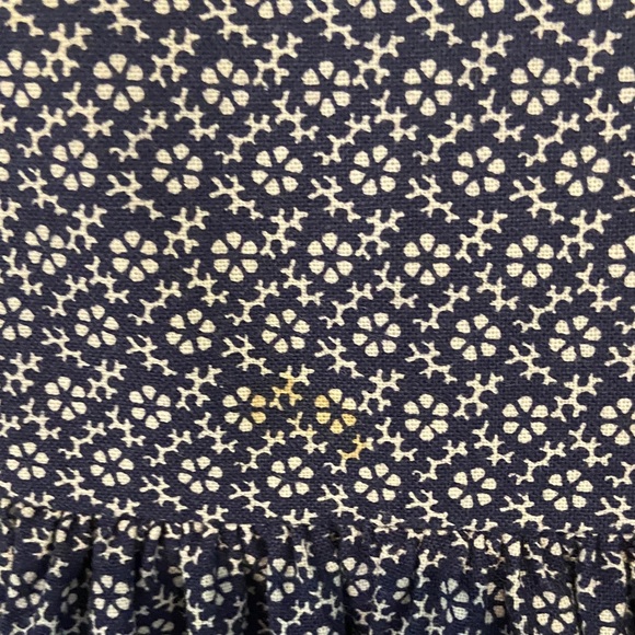 Laura Ashley Vintage Navy and White Floral Dress Teen size 12 - Picture 3 of 8